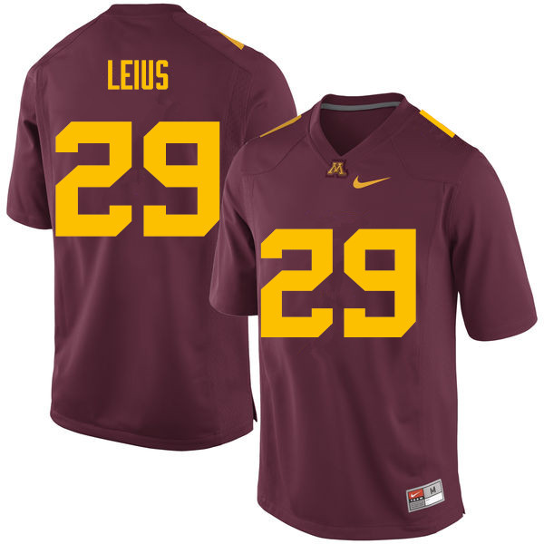 Men #29 Jack Leius Minnesota Golden Gophers College Football Jerseys Sale-Maroon